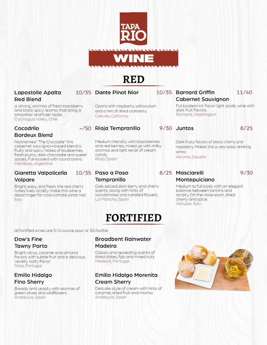 Menu Tapa Rio-2