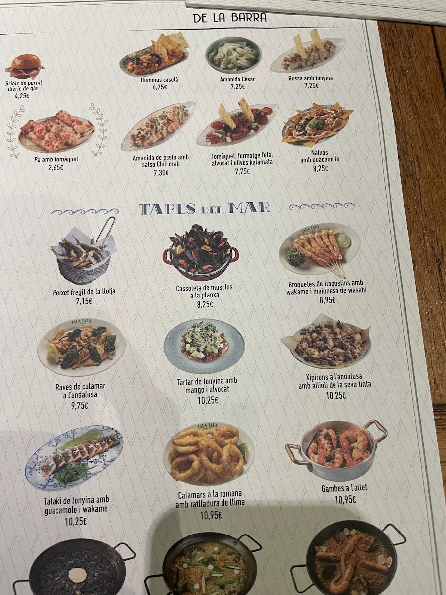 Menu Tapa Tapa Rambla De Catalunya-5