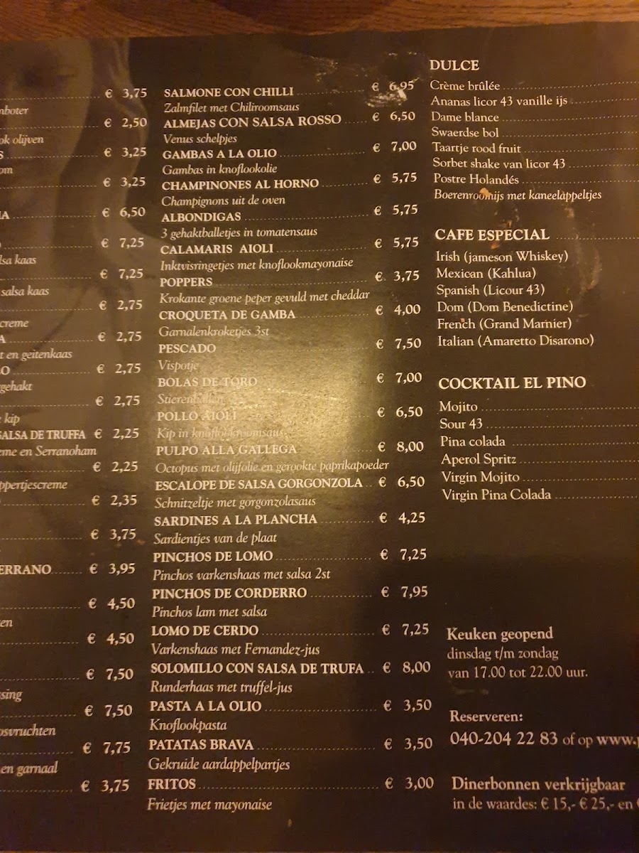 Menu Tapas Restaurant Pincho's-3