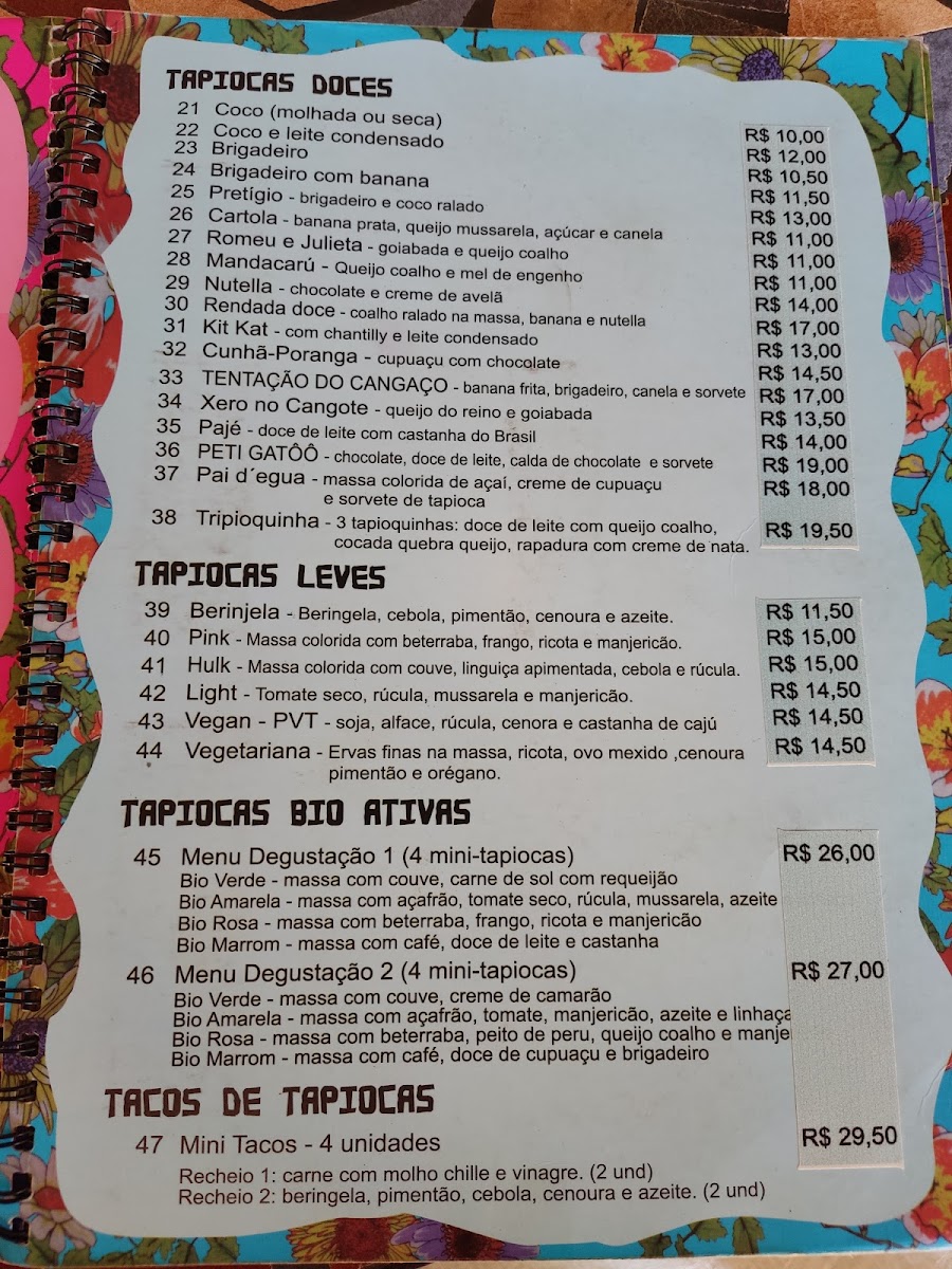 Menu Tapiocaria Cangaco-1
