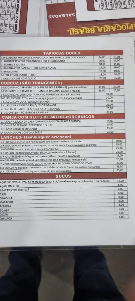Menu Tapiocaria E Pizzaria Casa Nossa-5