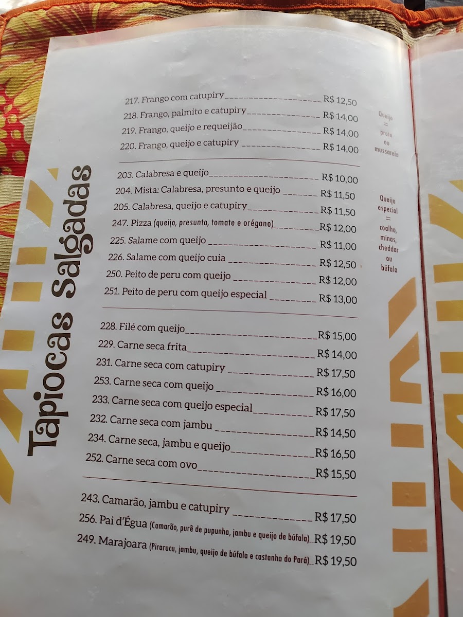 Menu Tapioquinha Da Amazônia-8