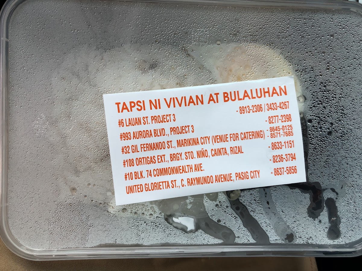 Menu Tapsi Ni Vivian Aurora Blvd.-5