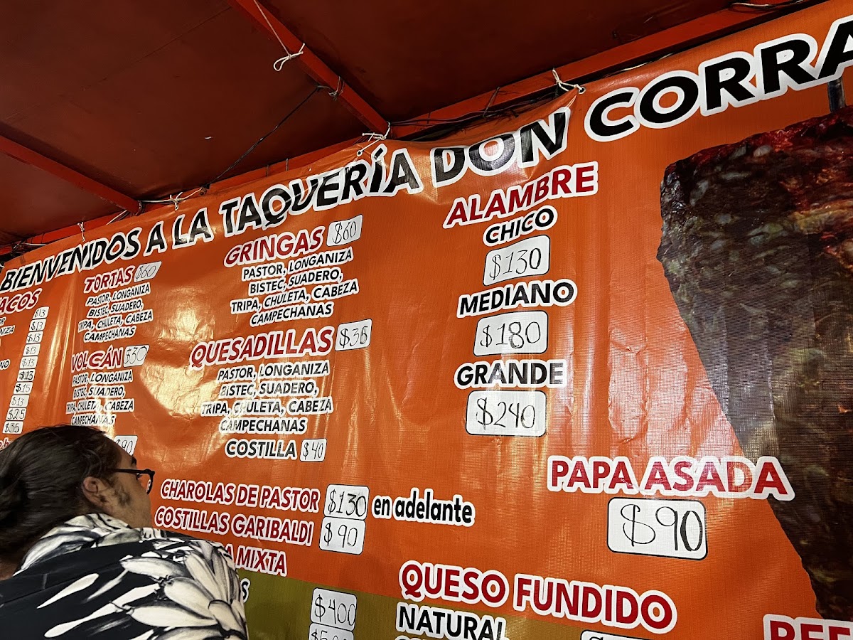 Menu Taquería Don Corral-1