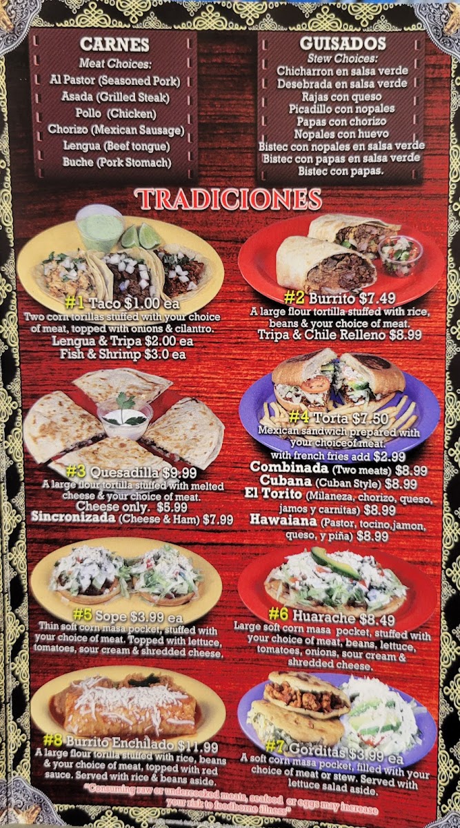 Menu Taqueria El Torito-5