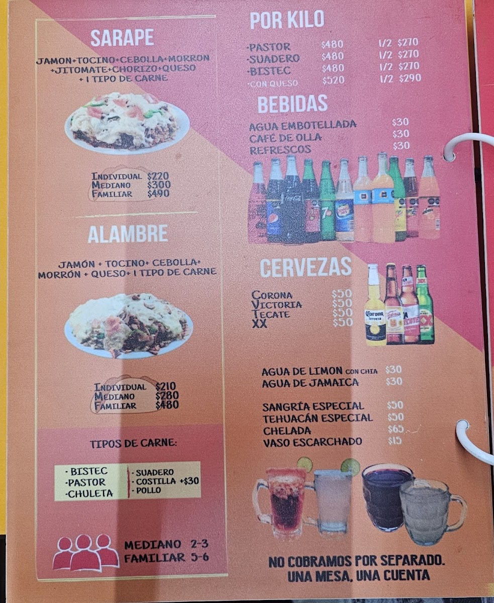 Menu Taqueria 'javy Tacos'-1