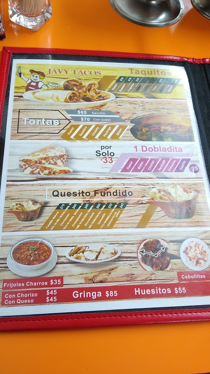 Menu Taqueria 'javy Tacos'-10