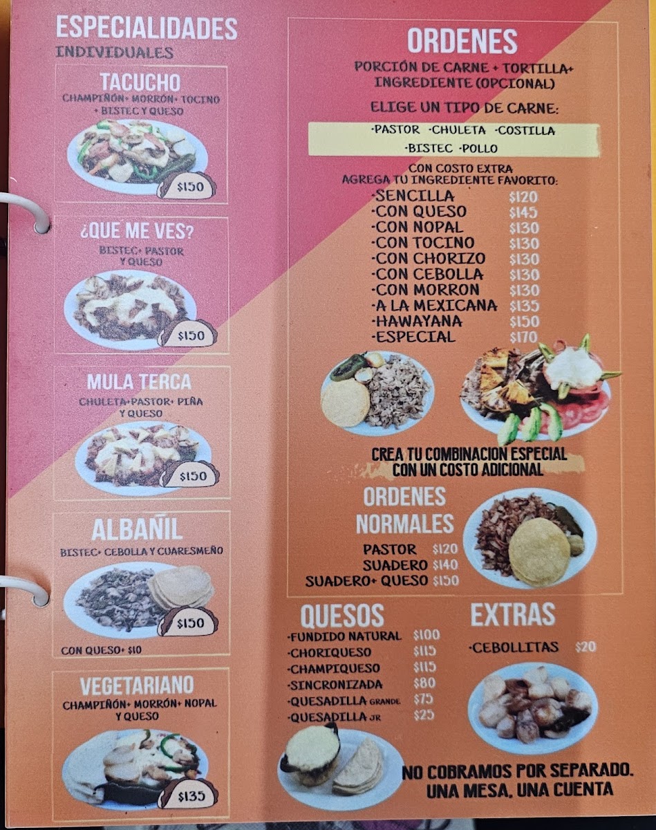 Menu Taqueria 'javy Tacos'-2