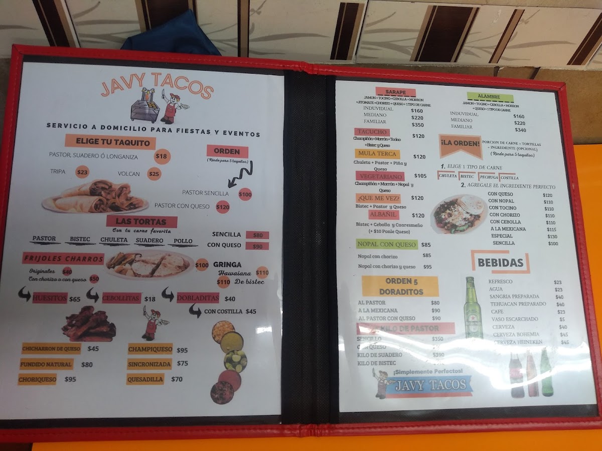 Menu Taqueria 'javy Tacos'-5