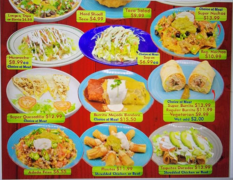 Menu Taqueria La Conquista-1