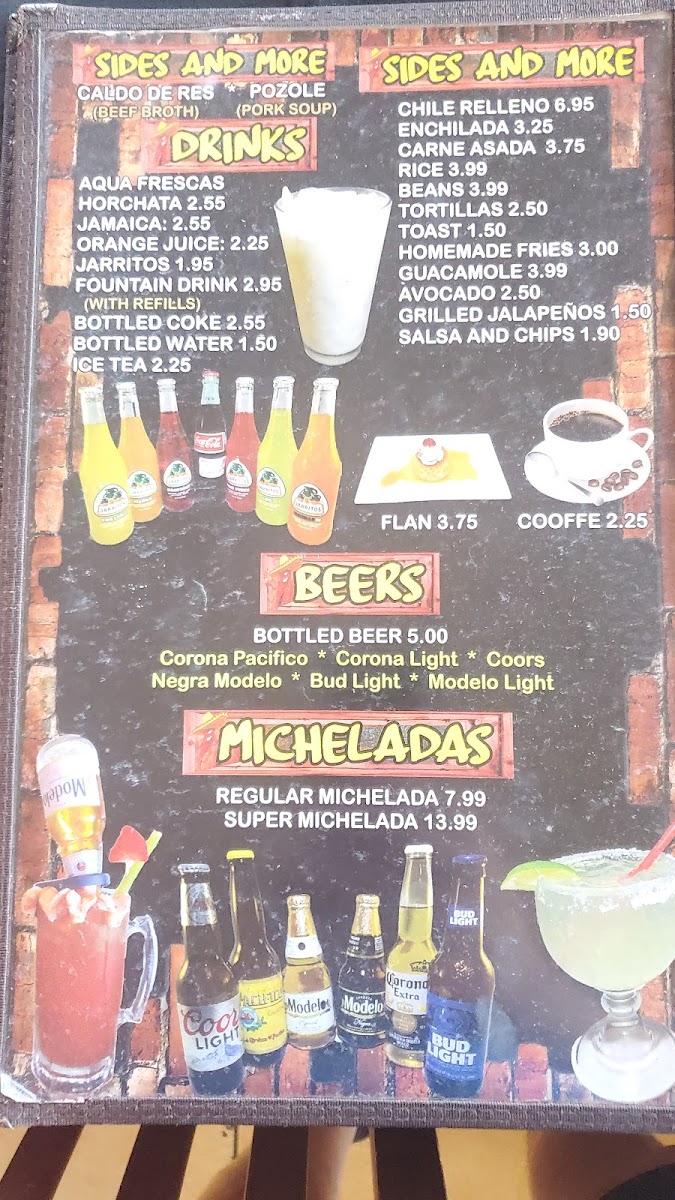 Menu Taqueria La Conquista-9