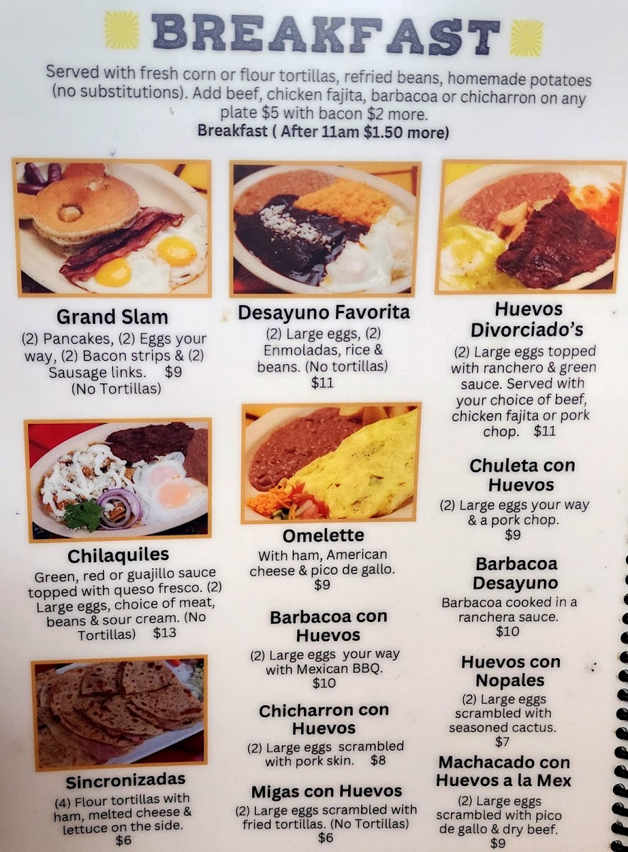 Menu Taqueria La Favorita-2