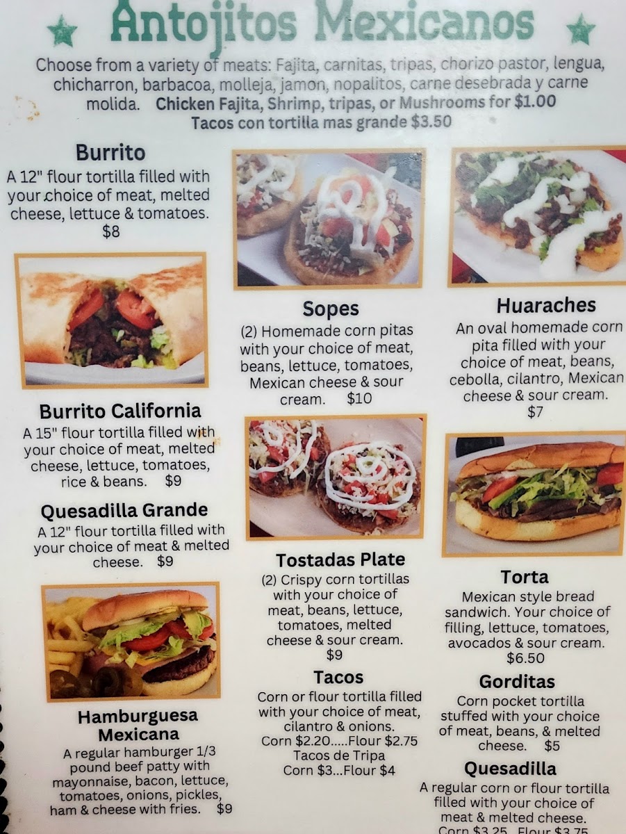 Menu Taqueria La Favorita-4