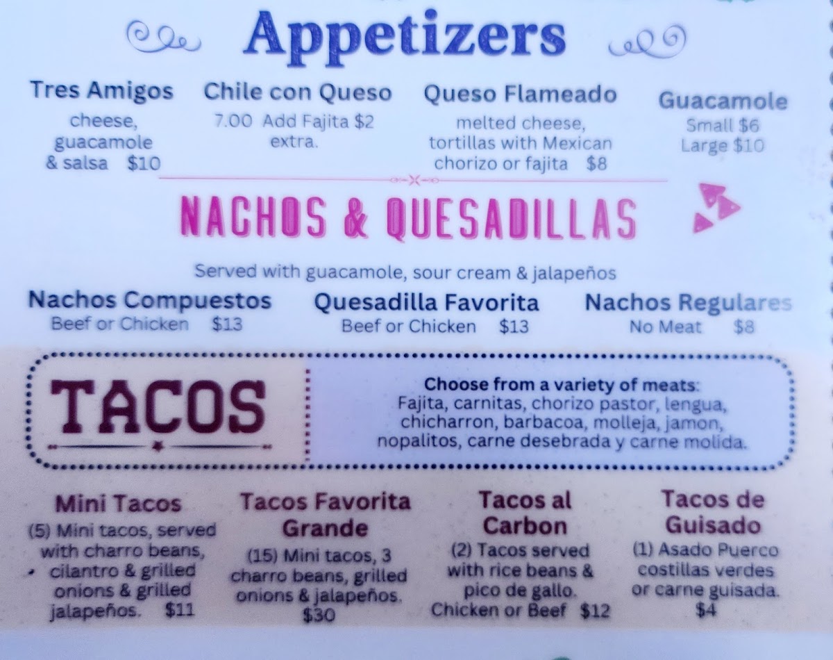 Menu Taqueria La Favorita-6