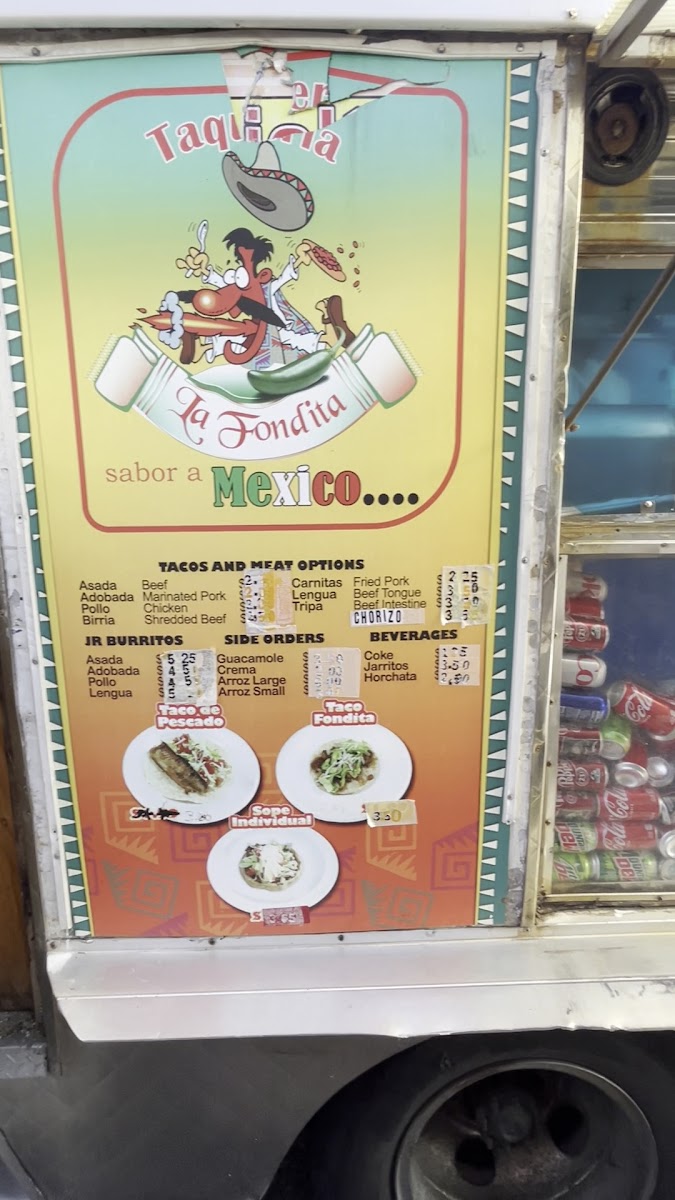 Menu Taqueria La Fondita-1