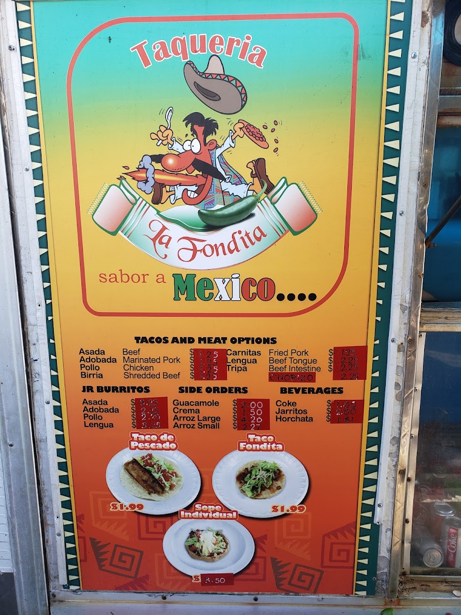Menu Taqueria La Fondita-9