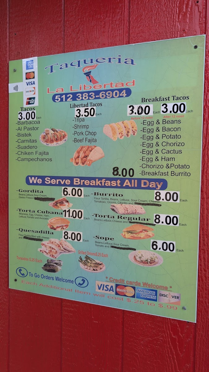 Menu Taqueria La Libertad-4