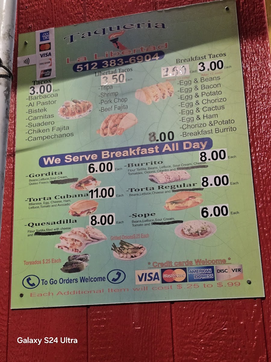 Menu Taqueria La Libertad-5