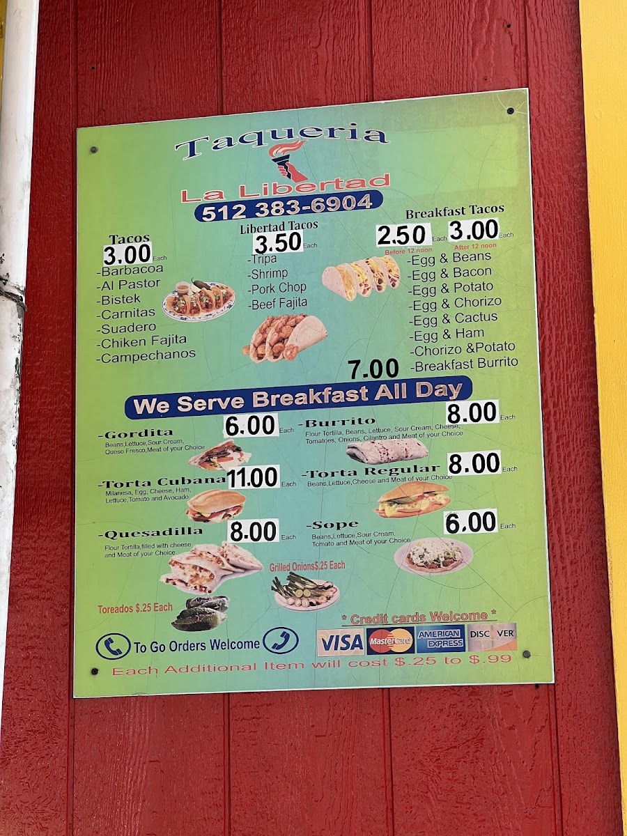 Menu Taqueria La Libertad-6