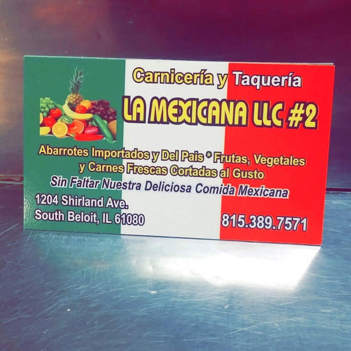 Menu Taqueria La Mexicana #2-7