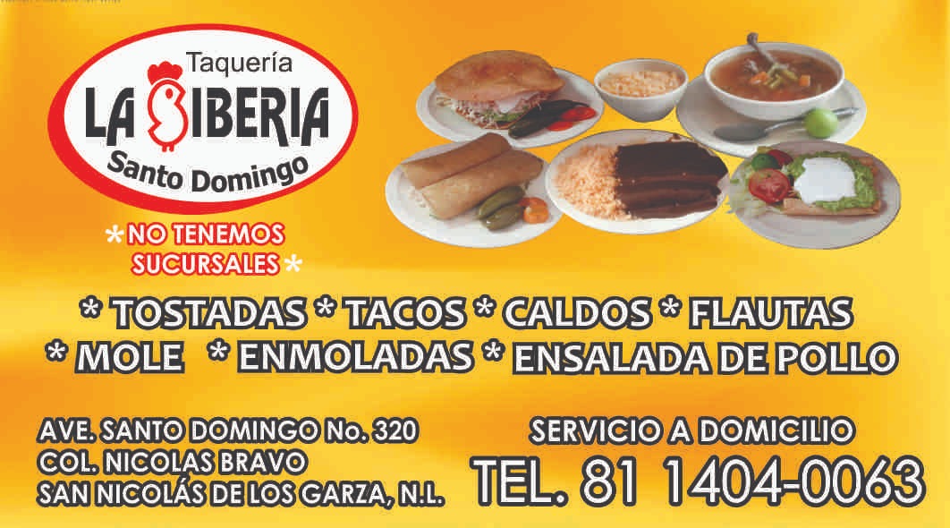 Menu Taqueria La Siberia Santo Domingo-1
