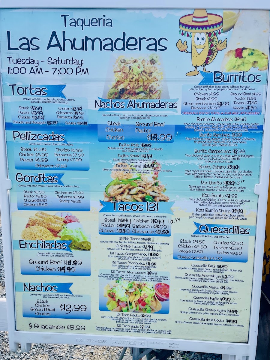Menu Taqueria Las Ahumaderas-1