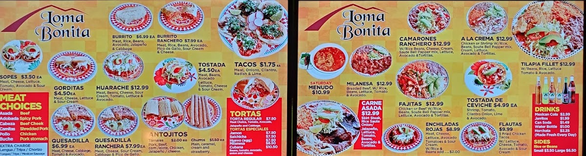 Menu Taqueria Loma Bonita-4