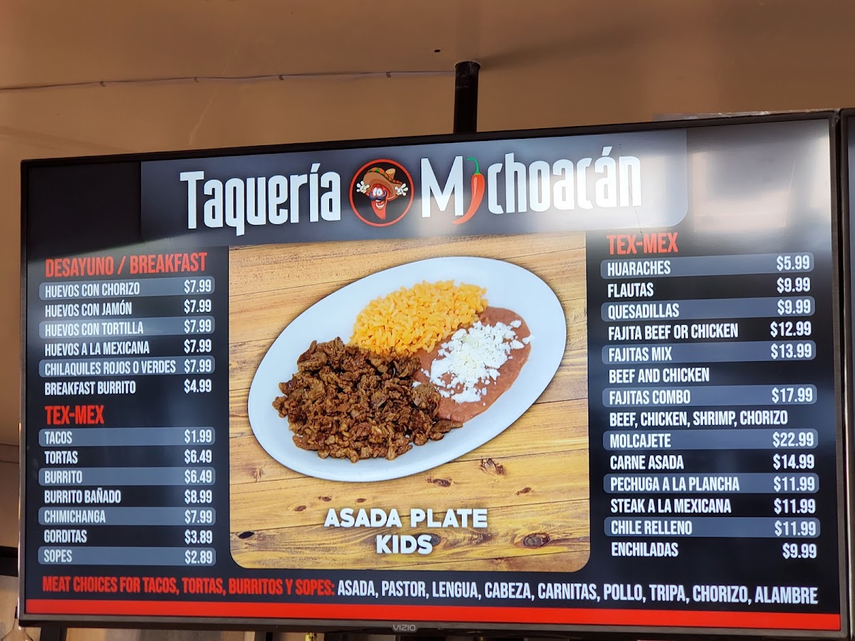 Menu Taqueria Michoacan Walnut-2