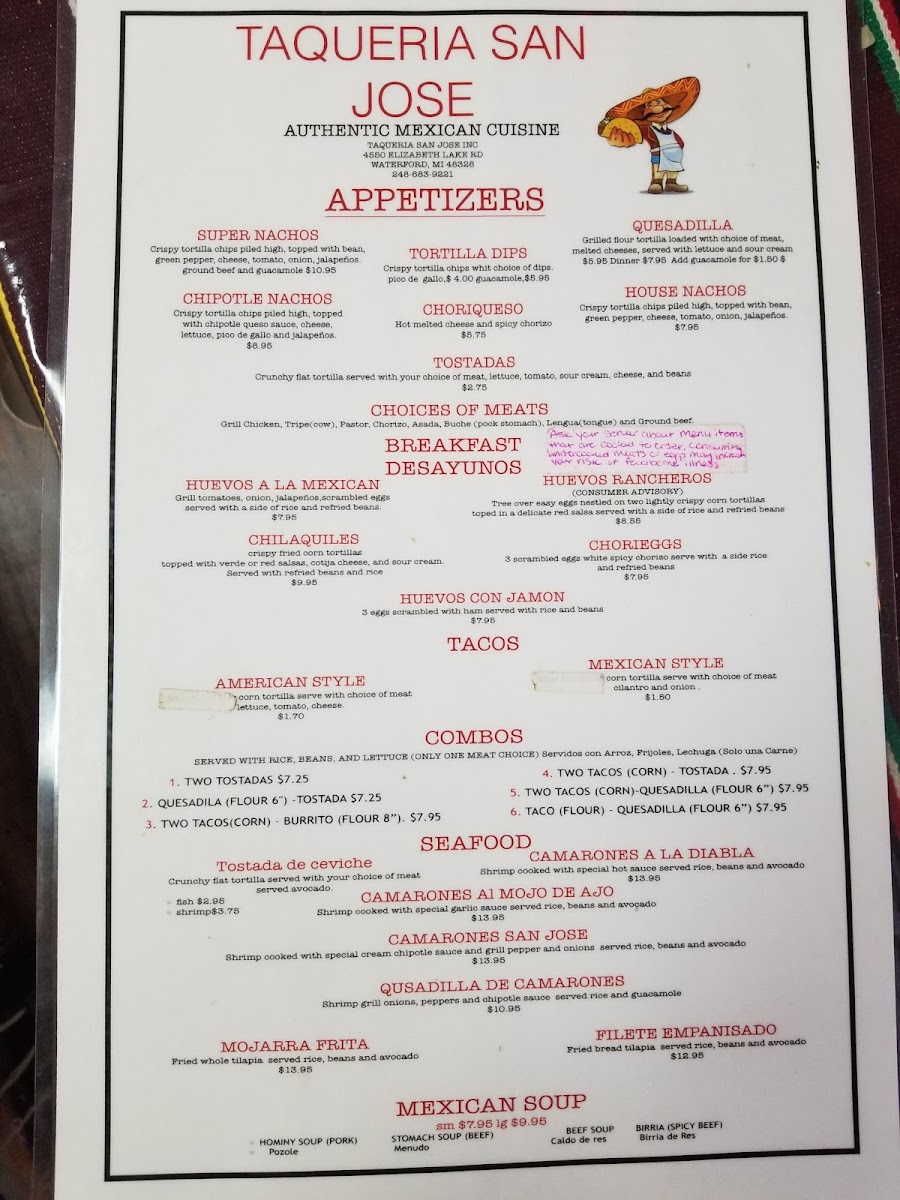 Menu Taqueria San Jose-3