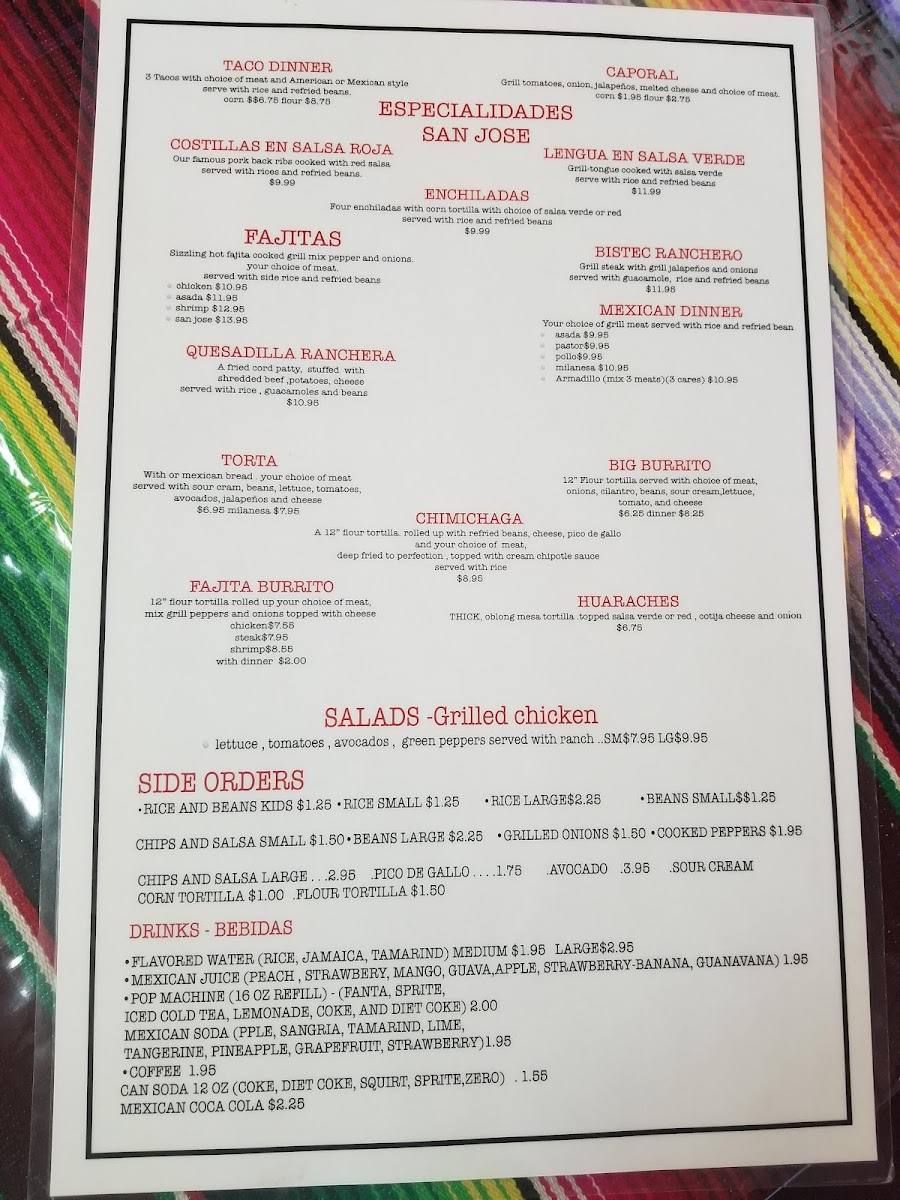 Menu Taqueria San Jose-4