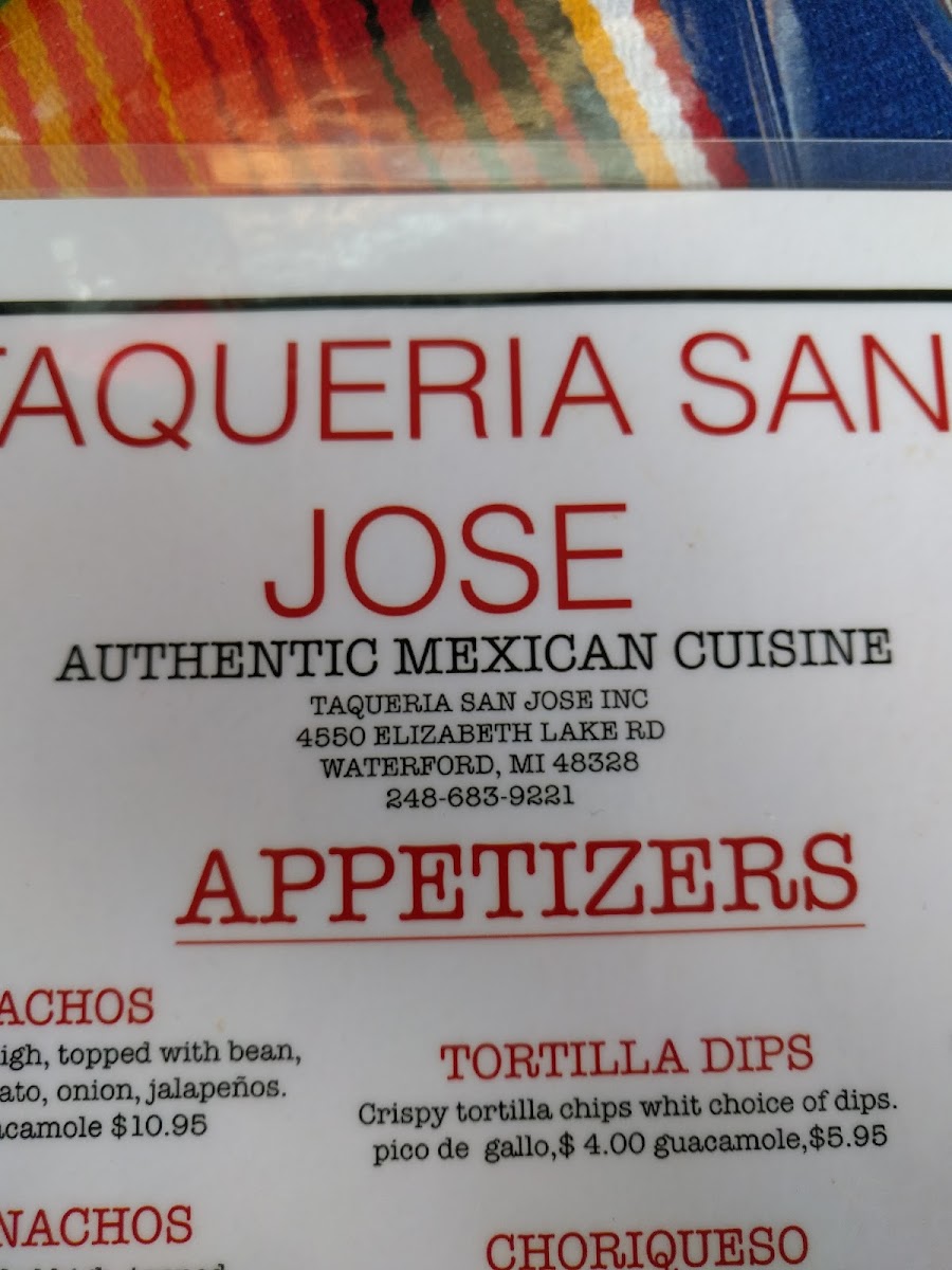 Menu Taqueria San Jose-9