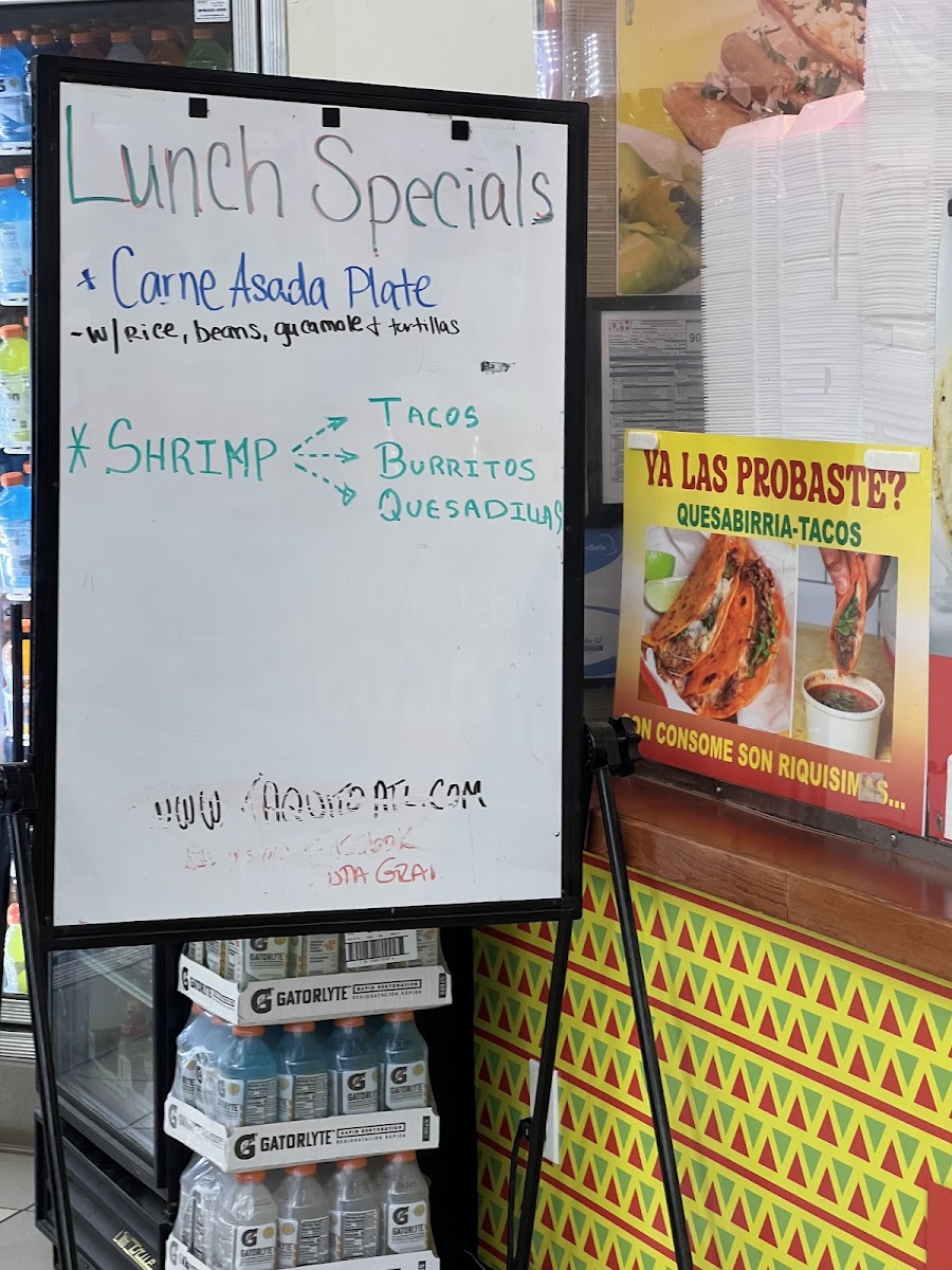 Menu Taqueria Taquito Express-1