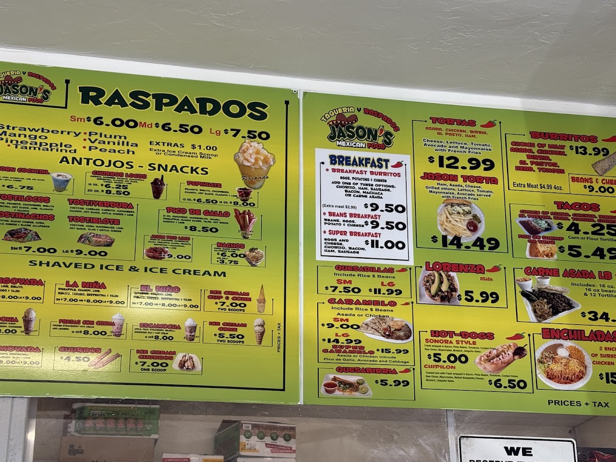 Menu Taqueria Y Raspados Jason-2
