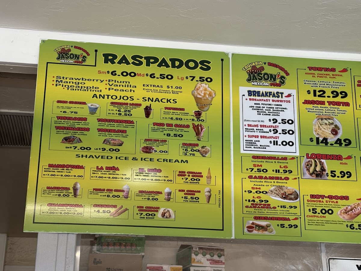 Menu Taqueria Y Raspados Jason-3