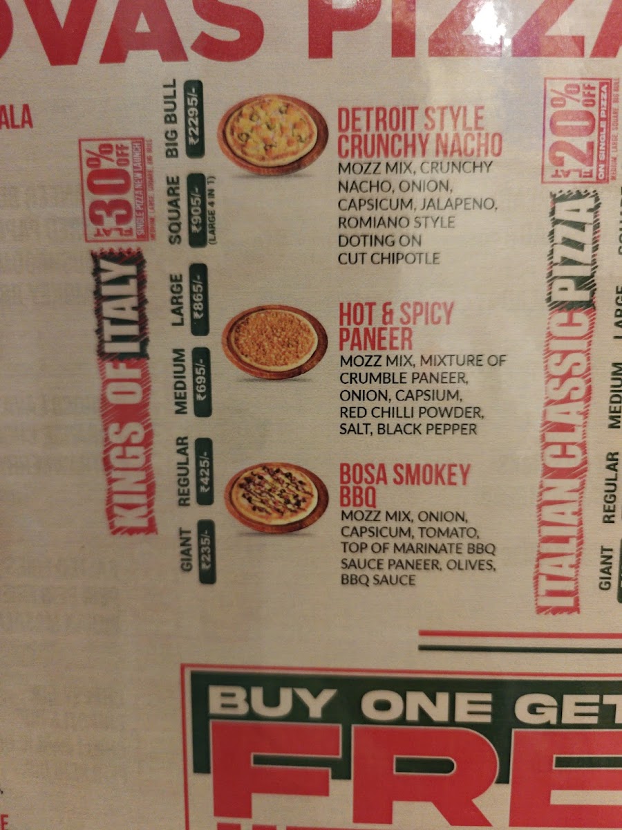Menu Taranovas Pizza Gandhinagar-9