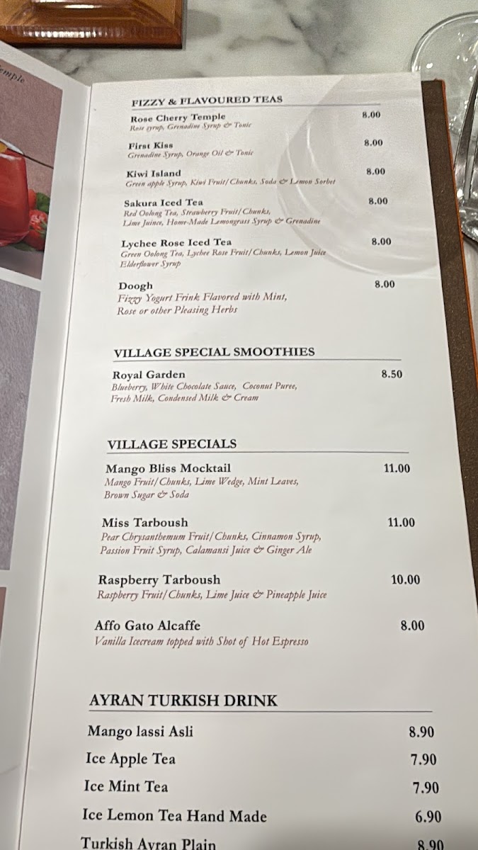 Menu Tarboush Restaurant @ Arab Street-5