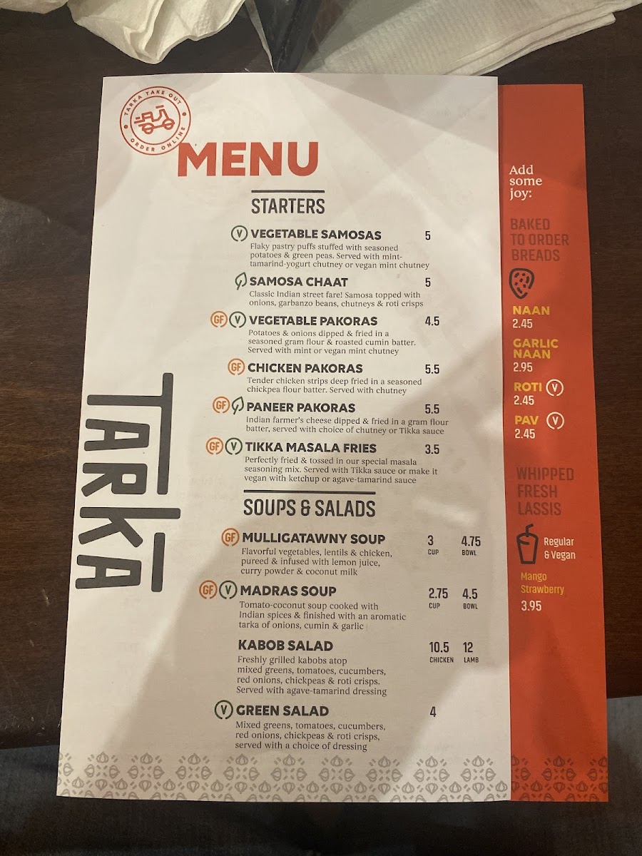 Menu Tarka Indian Kitchen-10