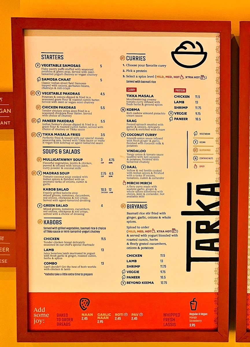 Menu Tarka Indian Kitchen-7