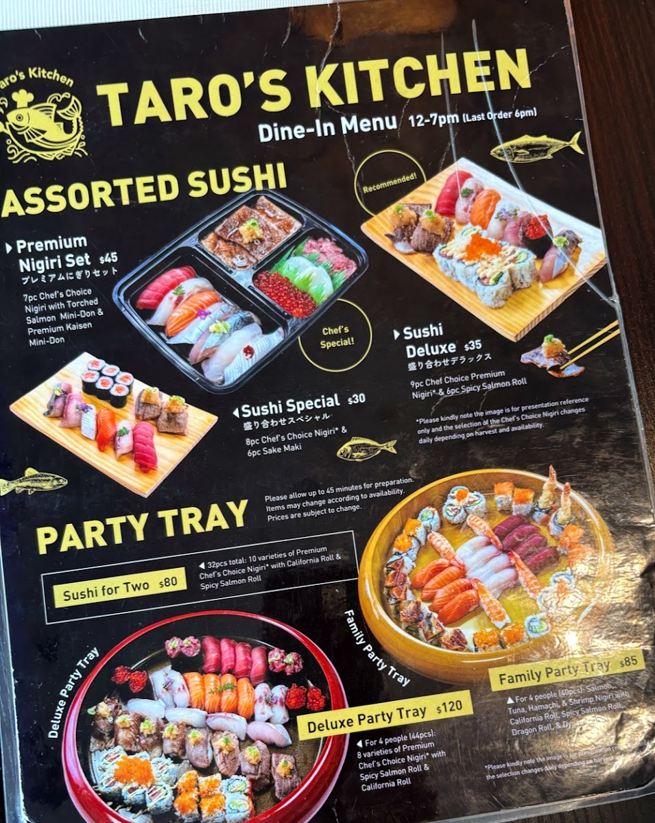 Menu Taro’S Fish-10
