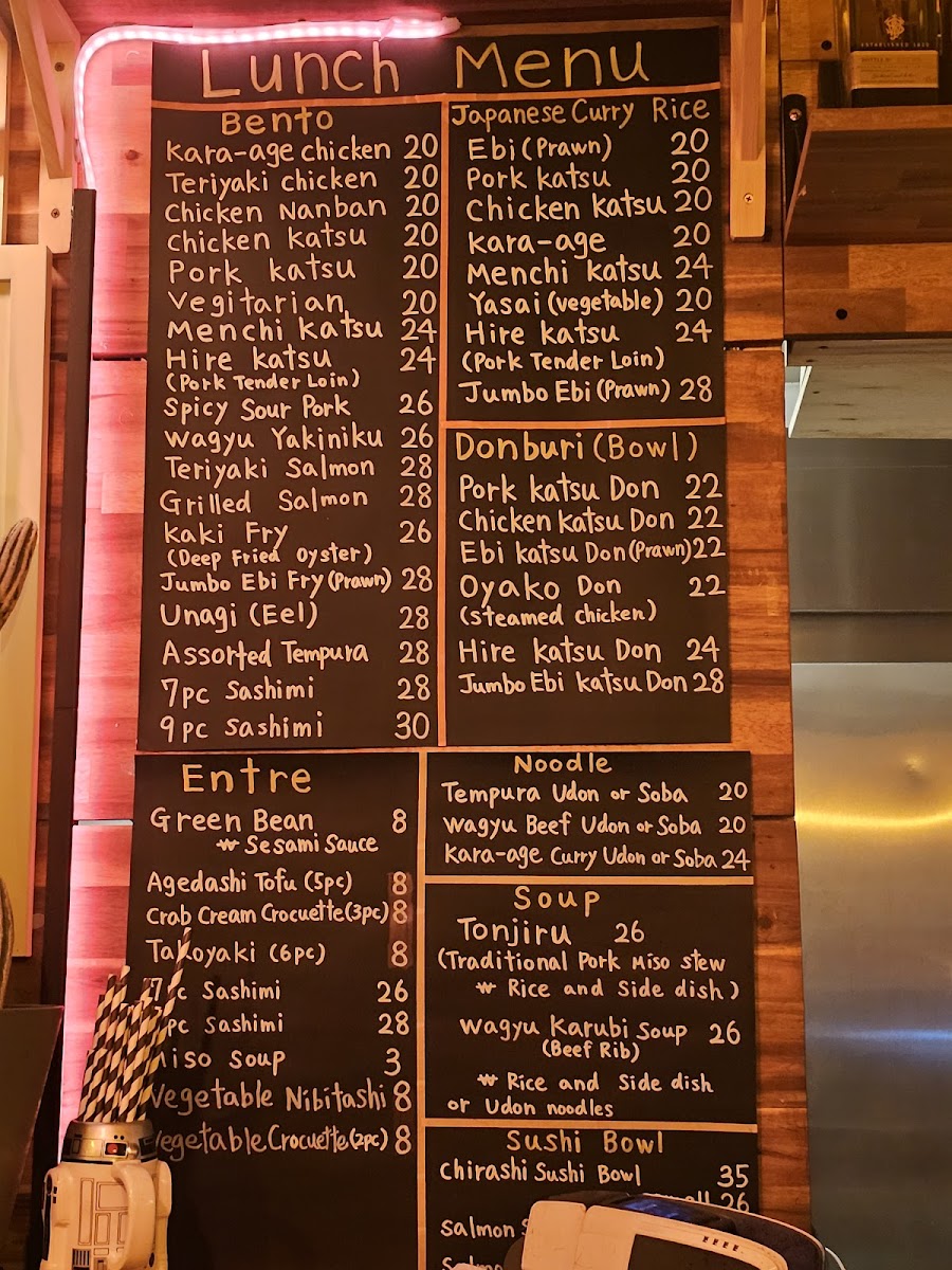 Menu Taruhachi Bento-1
