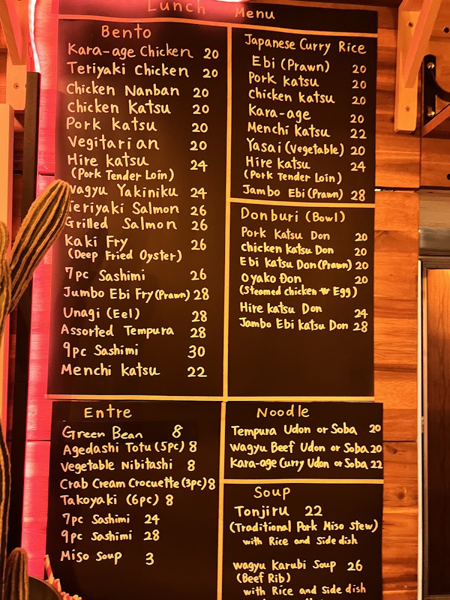 Menu Taruhachi Bento-7