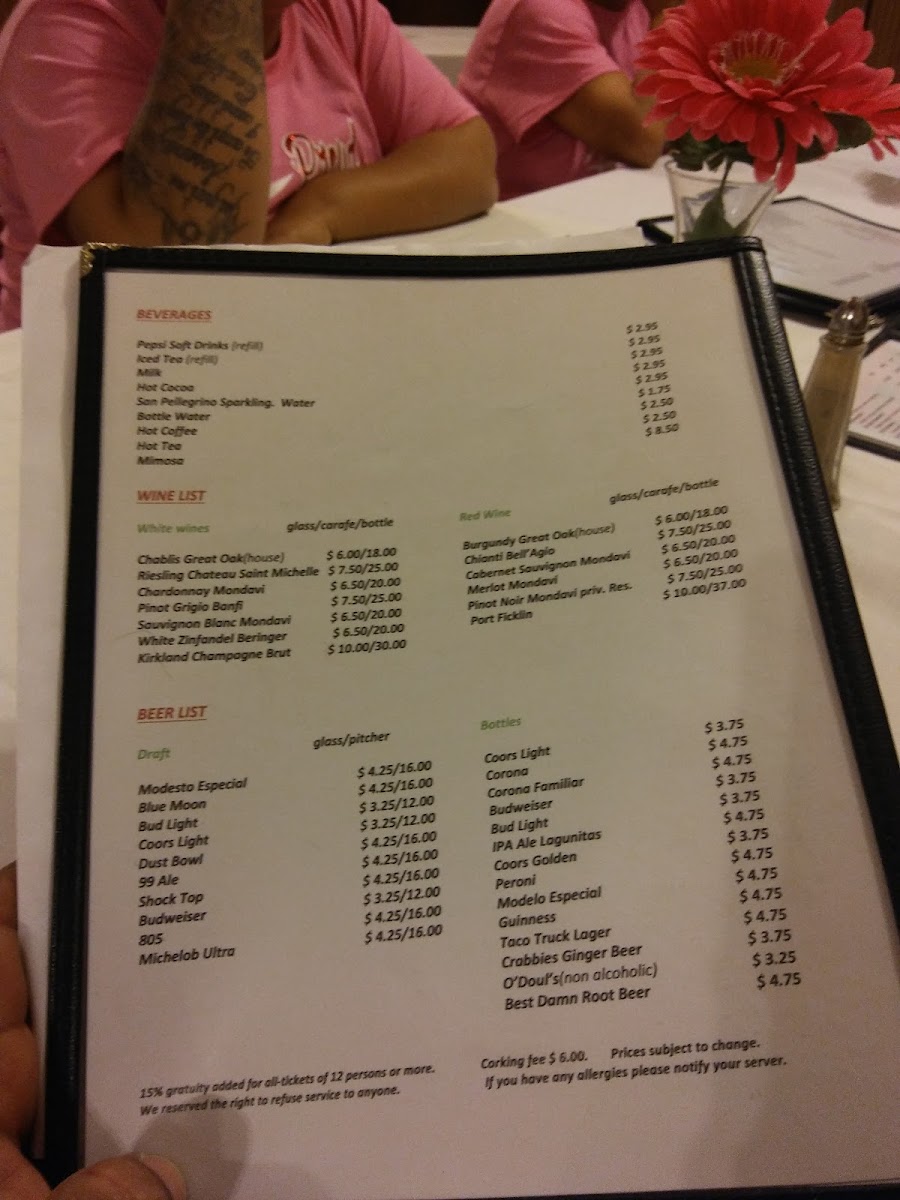 Menu Tary Boscolo's-3