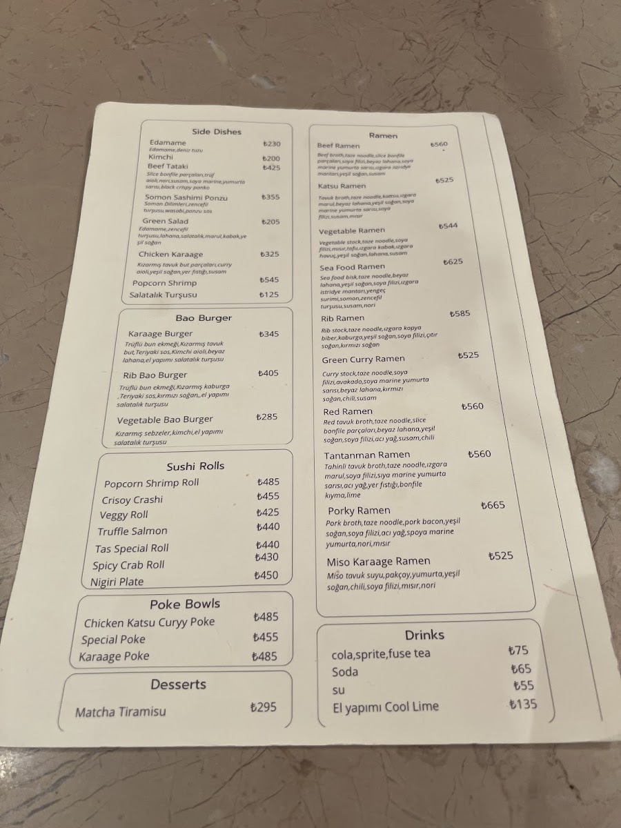 Menu Tas Ramen & Sushi Bar-5