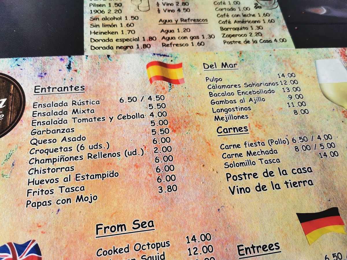 Menu Tasca De Al Lado-1