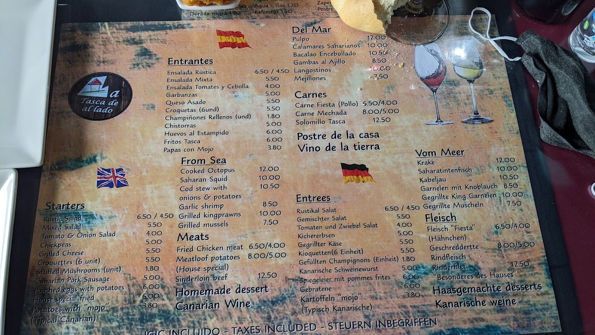 Menu Tasca De Al Lado-4