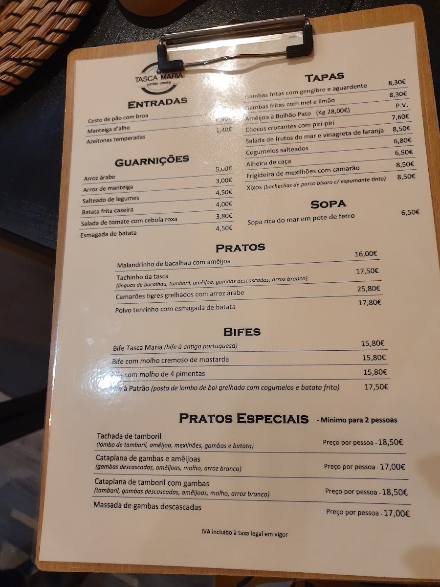 Menu Tasca Maria - Comida Caseira-7