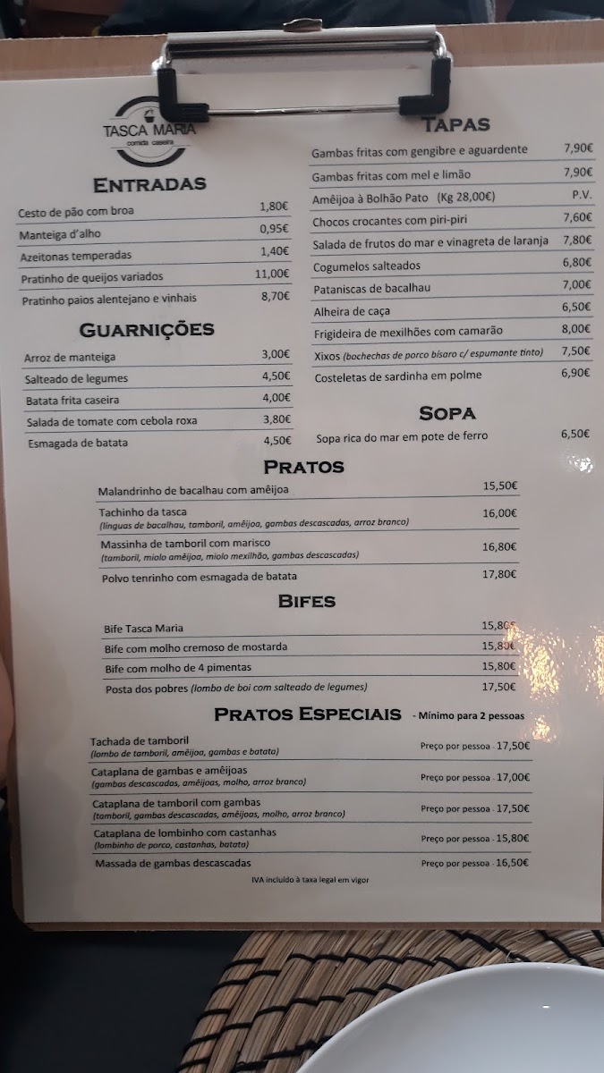 Menu Tasca Maria - Comida Caseira-8