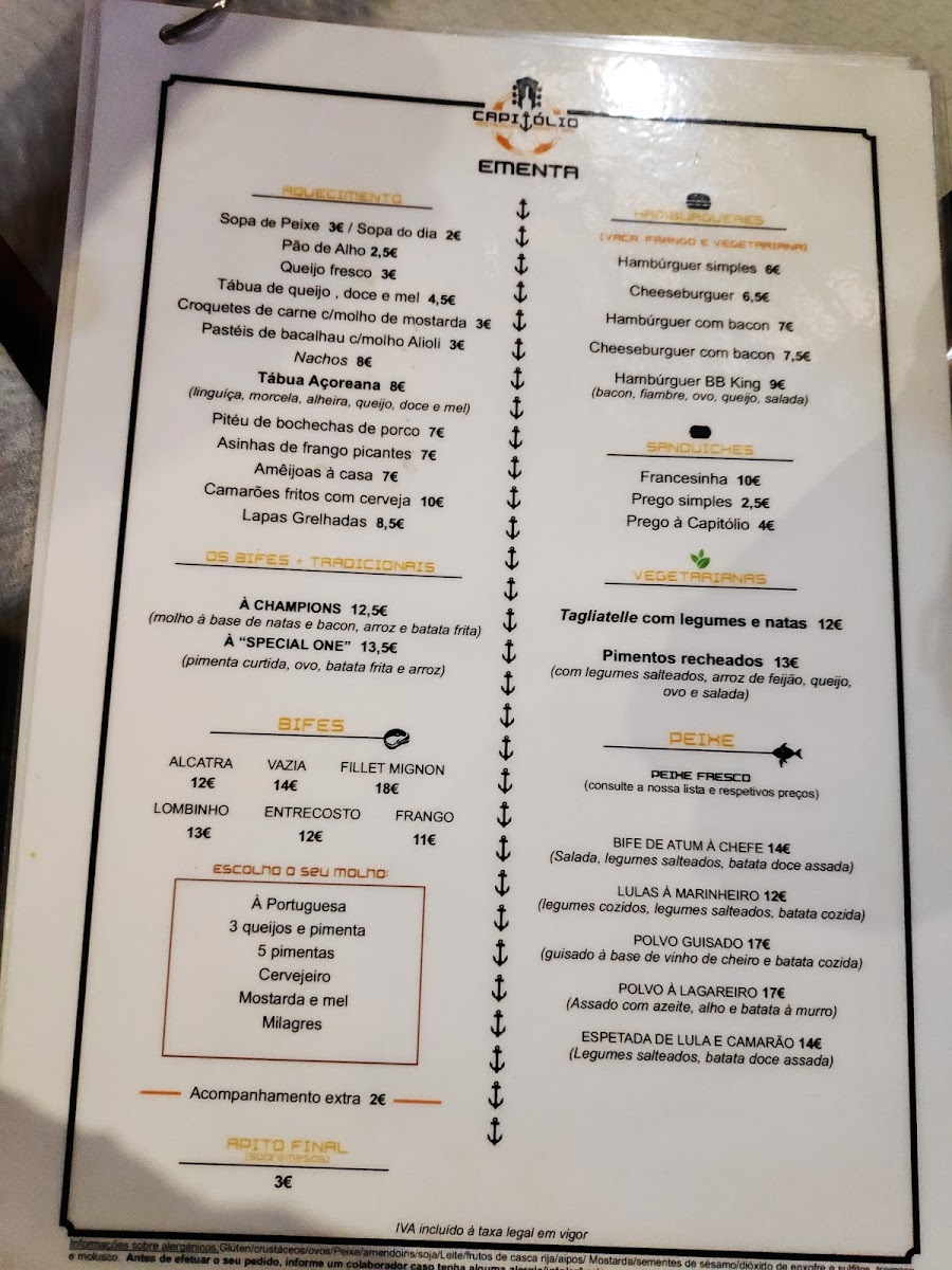 Menu Tasca O Capitólio-4