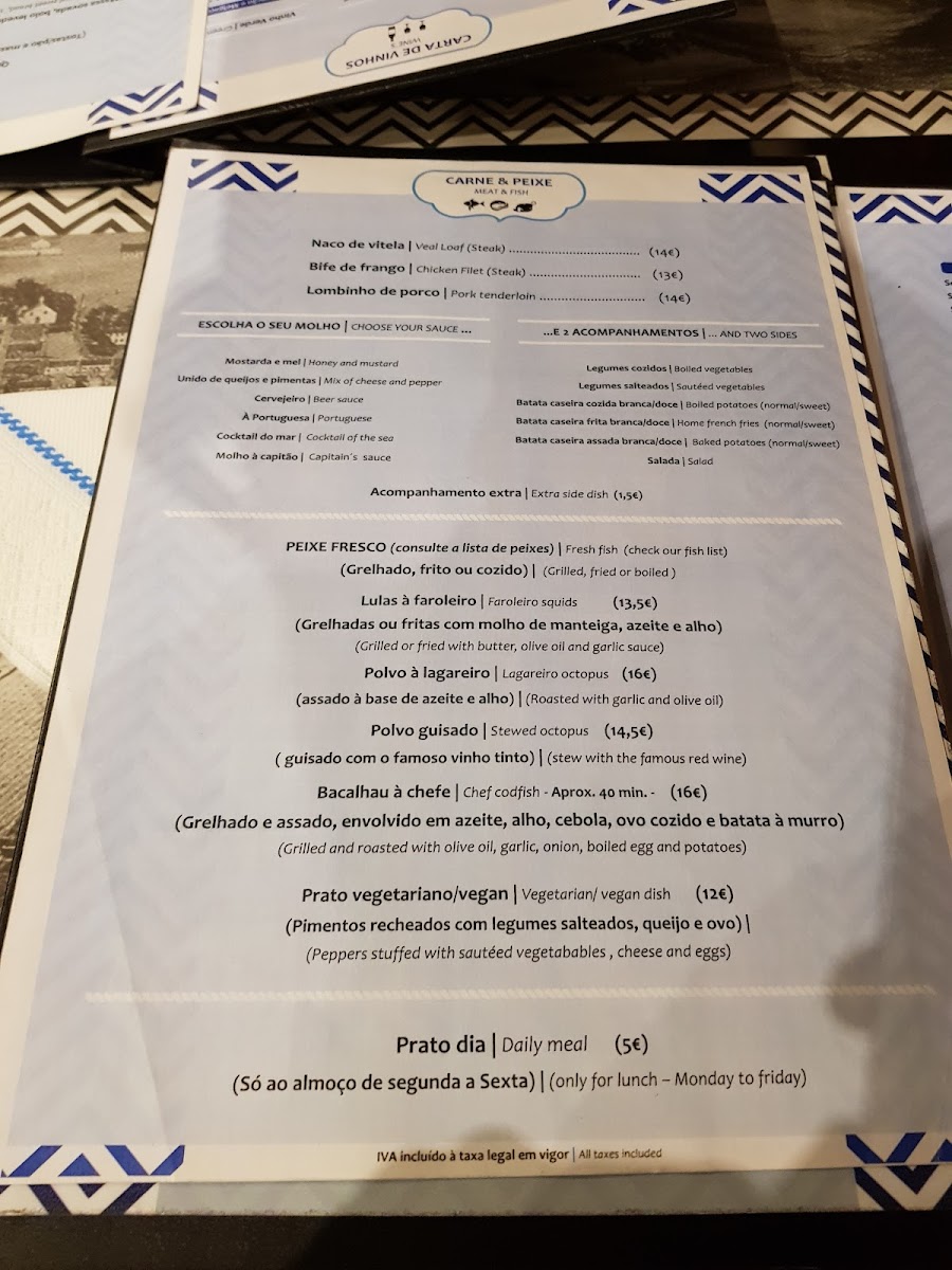 Menu Tasca O Capitólio-7