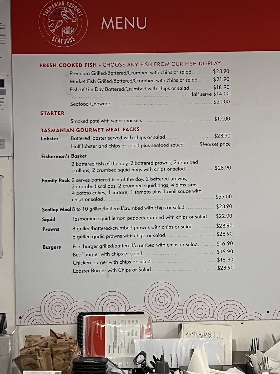 Menu Tasmanian Gourmet Seafoods-2